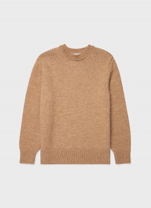 Biege Sunspel Alpaca Wool Jumper | 16793-KVBL | USA