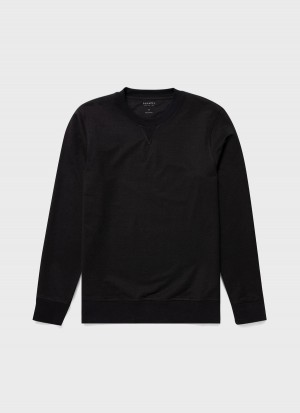 Black Sunspel DriRelease Active Sweatshirt | 31546-ITPG | USA