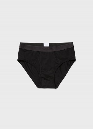 Black Sunspel Superfine Cotton Briefs | 32758-XQIG | USA