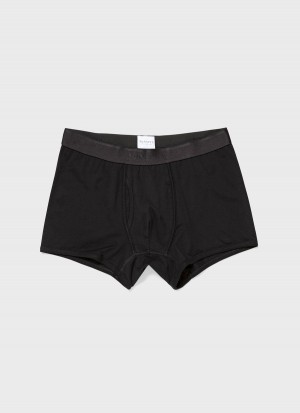 Black Sunspel Superfine Cotton Trunks | 14098-FGLQ | USA