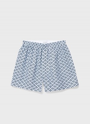 Blue Sunspel Classic Boxer Shorts | 64210-LVKI | USA