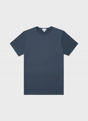 Blue Sunspel Classic T-shirt | 69751-ASJG | USA