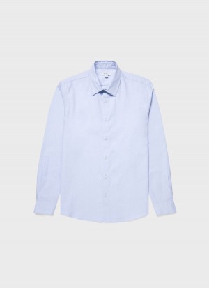 Blue Sunspel Oxford Shirt | 81274-CEUQ | USA