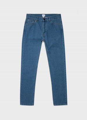 Blue Sunspel Regular Fit Jean | 08193-SWQU | USA