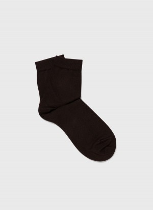 Brown Sunspel Ankle Socks | 80365-BRLU | USA