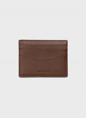 Brown Sunspel Card Holder | 65038-OJTP | USA