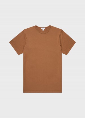 Brown Sunspel Classic T-shirt | 65184-IPTD | USA