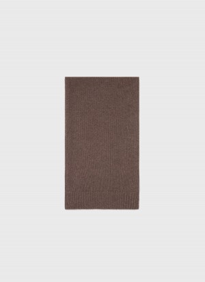 Brown Sunspel Scottish Lambswool Scarf | 84210-ZBWO | USA