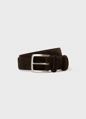 Brown Sunspel Suede Belt | 80953-TGYF | USA