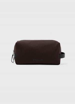 Brown Sunspel Washbag | 43781-XBGK | USA