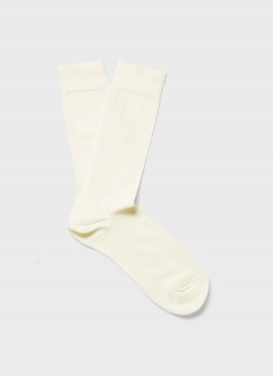 Ecru Sunspel Cotton Socks | 83691-SEFU | USA