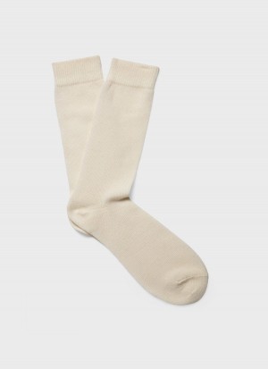 Ecru Sunspel Merino Wool Socks | 96720-FYZP | USA