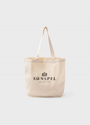 Ecru Sunspel Tote Bag | 12473-WRJP | USA