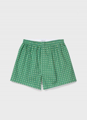 Green Sunspel Classic Boxer Shorts | 64182-ZCGO | USA