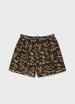 Green Sunspel Classic Boxer Shorts in Liberty Fabric | 40691-NQGI | USA