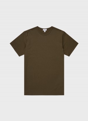 Green Sunspel Classic T-shirt | 62453-SAGZ | USA