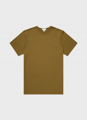 Green Sunspel Classic T-shirt | 67490-CJSL | USA