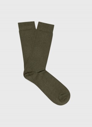 Green Sunspel Cotton Socks | 03165-LGOE | USA