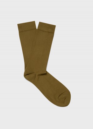 Green Sunspel Cotton Socks | 07281-RDGH | USA