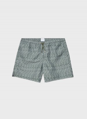 Green Sunspel Drawstring Swim Shorts | 04218-PGRO | USA