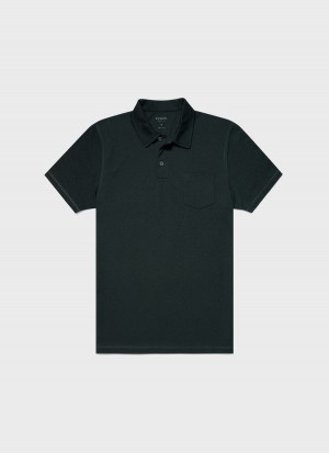 Green Sunspel DriRelease Active Polo Shirt | 85214-CPFU | USA