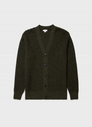 Green Sunspel Fisherman Cardigan | 43062-FUAV | USA