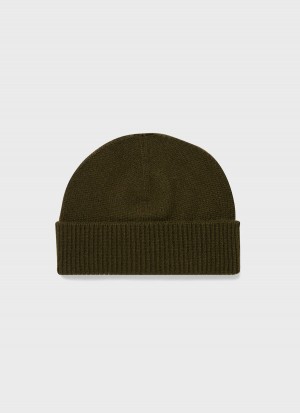 Green Sunspel Scottish Lambswool Hat | 62819-TNXD | USA