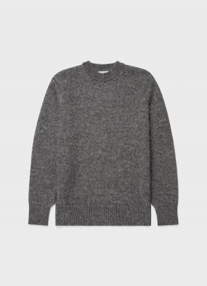 Grey Sunspel Alpaca Wool Jumper | 46905-ZCOK | USA