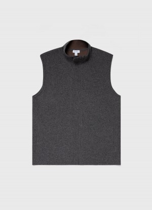 Grey Sunspel Double Faced Vest | 62904-EXRT | USA