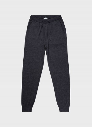 Grey Sunspel Merino Wool Lounge Pant | 96420-SYQK | USA