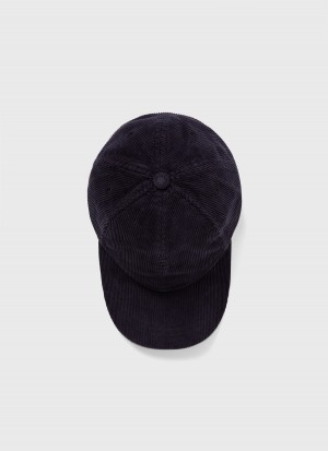 Navy Sunspel Corduroy Cap | 13276-ZKTL | USA