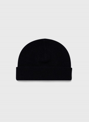 Navy Sunspel Scottish Lambswool Hat | 28513-ODFT | USA