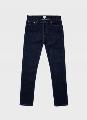 Navy Sunspel Slim Fit Jean | 31875-EGHV | USA