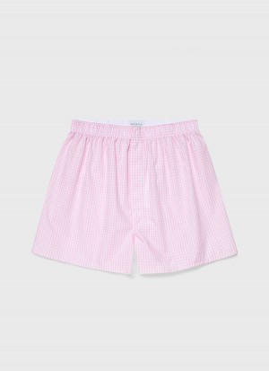 Pink Sunspel Classic Boxer Shorts | 52036-GWRI | USA