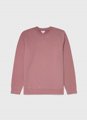 Pink Sunspel Loopback Sweatshirt | 49023-IOHA | USA