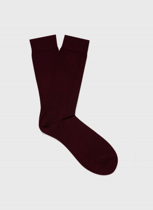 Red Sunspel Cotton Socks | 64230-IBMO | USA