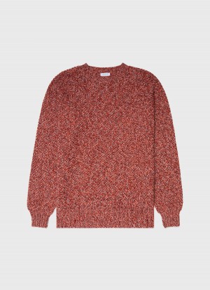 Red Sunspel Lambswool Textured Jumper | 47685-EHNV | USA