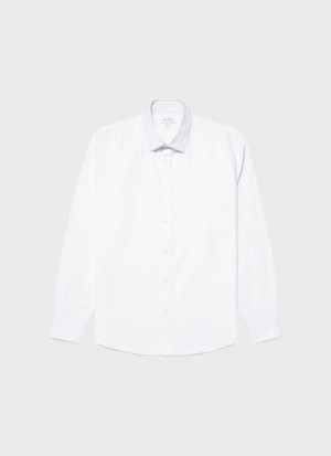 White Sunspel Oxford Shirt | 71386-RMIL | USA