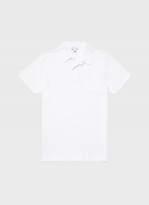 White Sunspel Riviera Polo Shirt | 74902-CEAK | USA