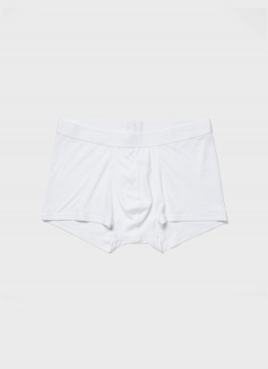 White Sunspel Sea Island Cotton Trunks | 57180-CIZY | USA