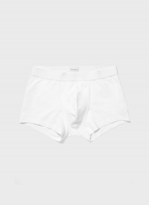 White Sunspel Stretch Cotton Trunks | 95630-VZGP | USA