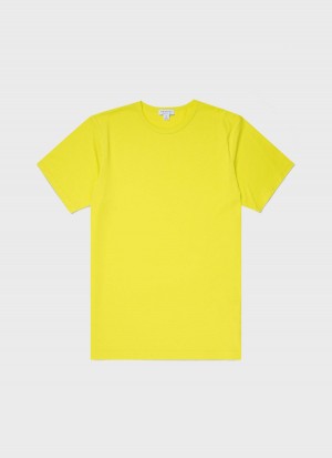 Yellow Sunspel Classic T-shirt | 29508-RGIY | USA