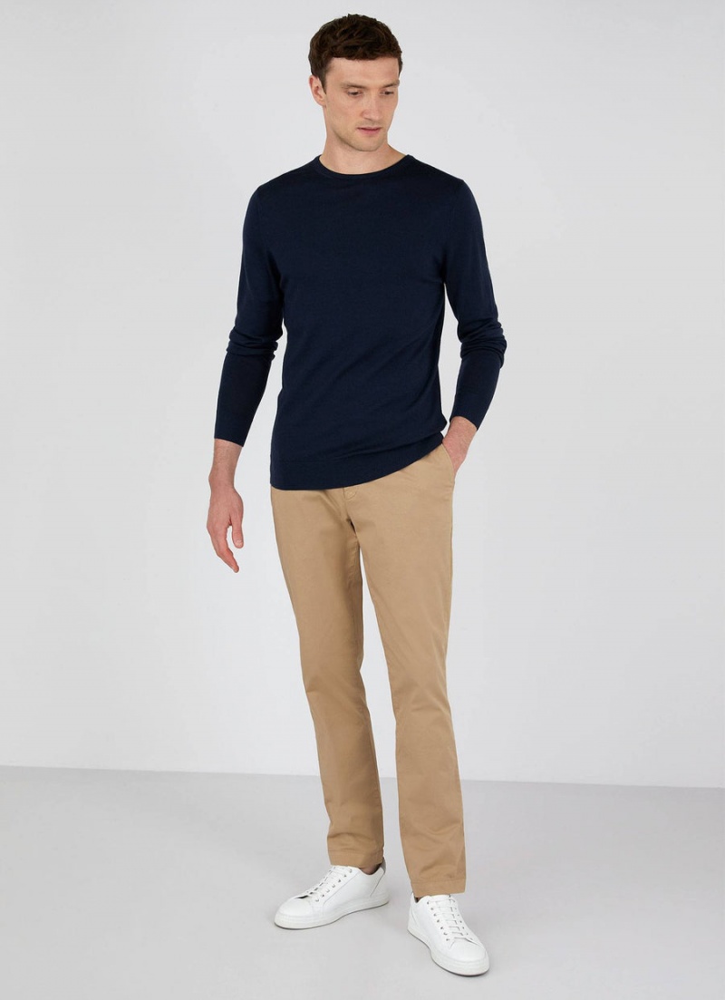 Beige Sunspel Slim Fit Chino | 29054-MHXE | USA