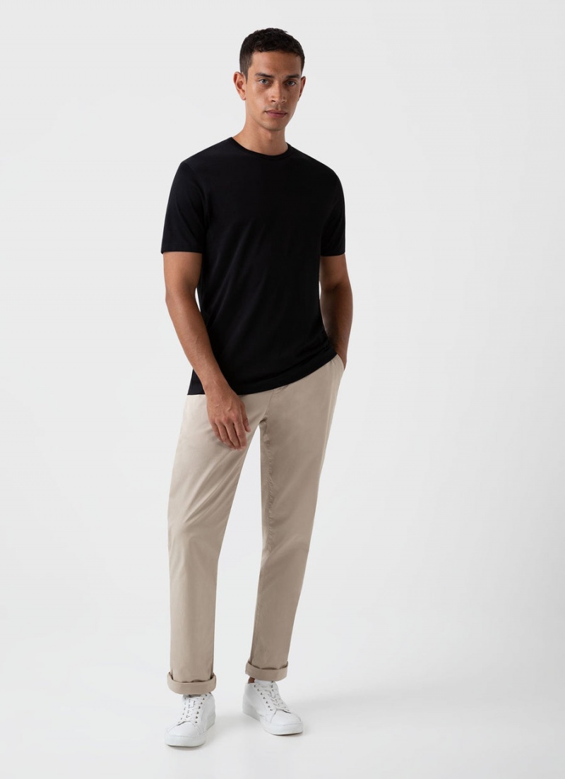 Beige Sunspel Slim Fit Chino | 40397-GWUI | USA