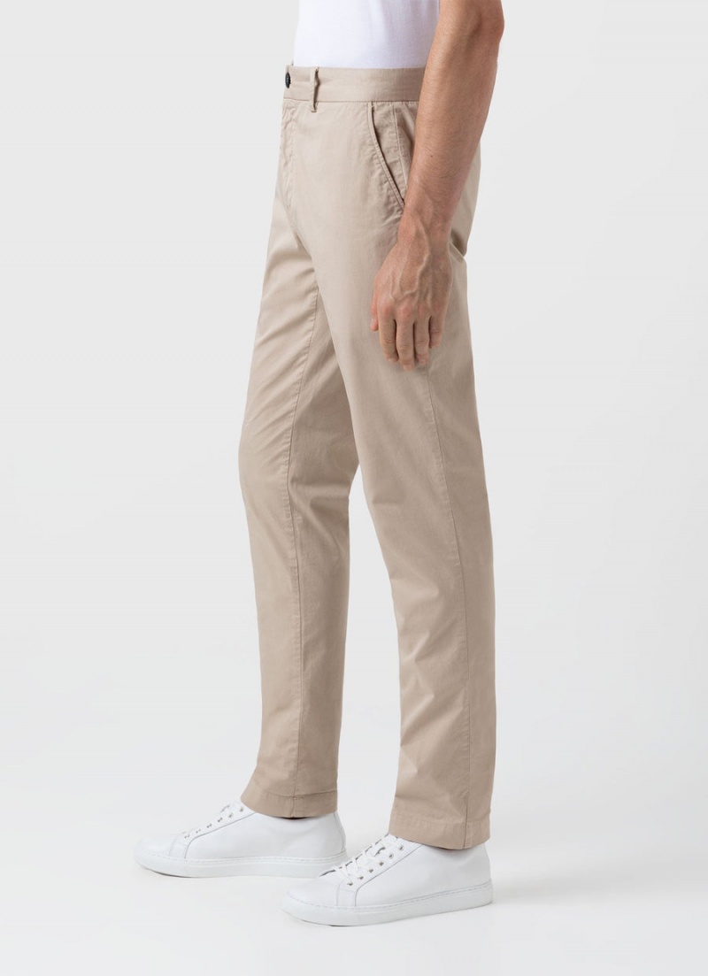 Beige Sunspel Slim Fit Chino | 40397-GWUI | USA