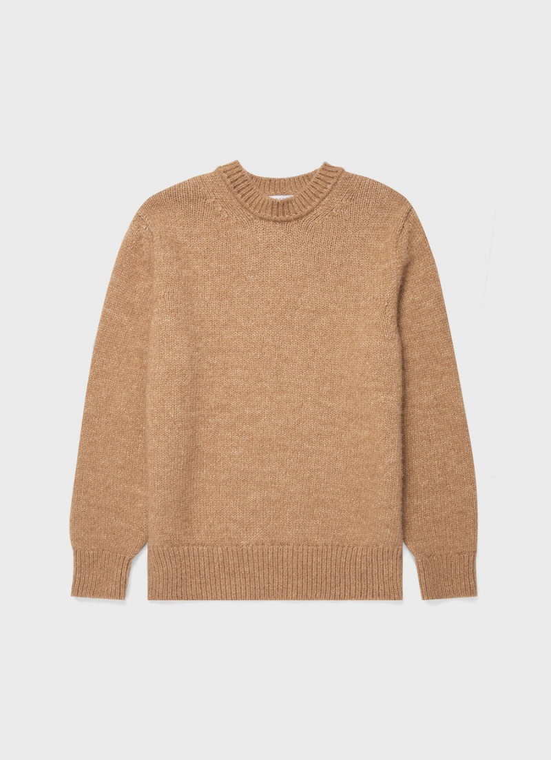 Biege Sunspel Alpaca Wool Jumper | 16793-KVBL | USA