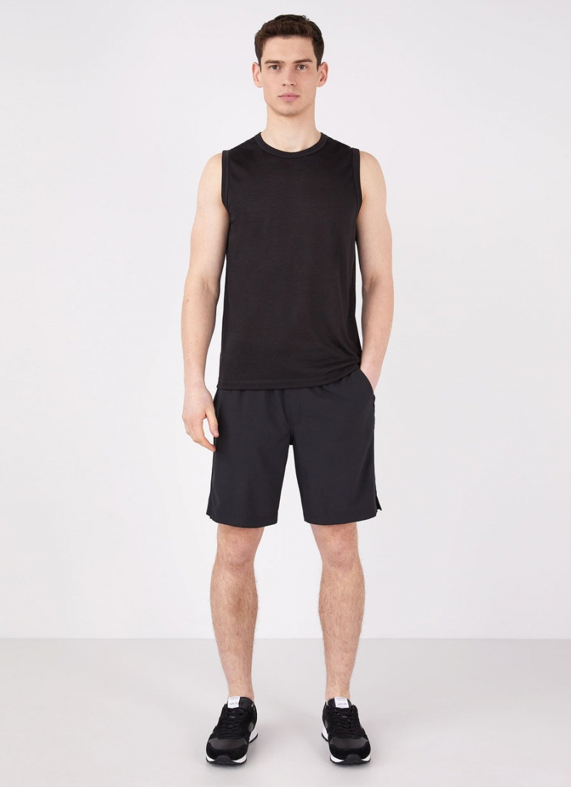 Black Sunspel Active 9 Inch Shorts | 28756-WNGC | USA