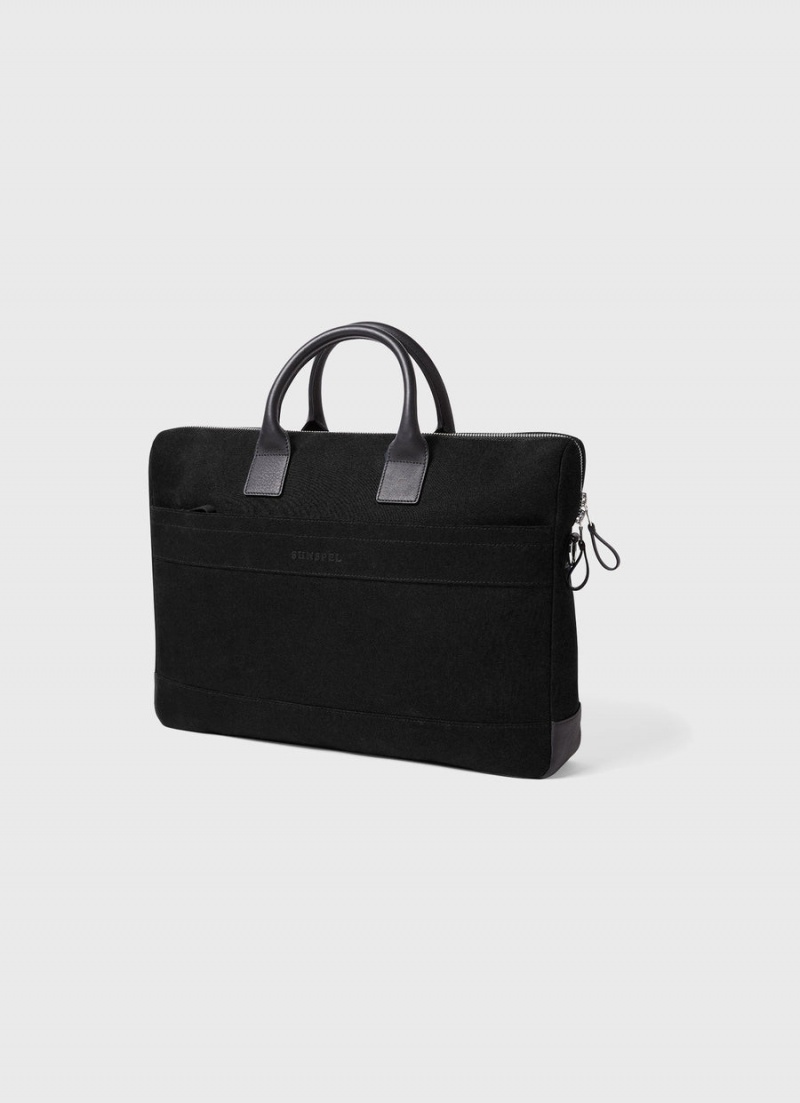 Black Sunspel Briefcase | 31806-TFNJ | USA