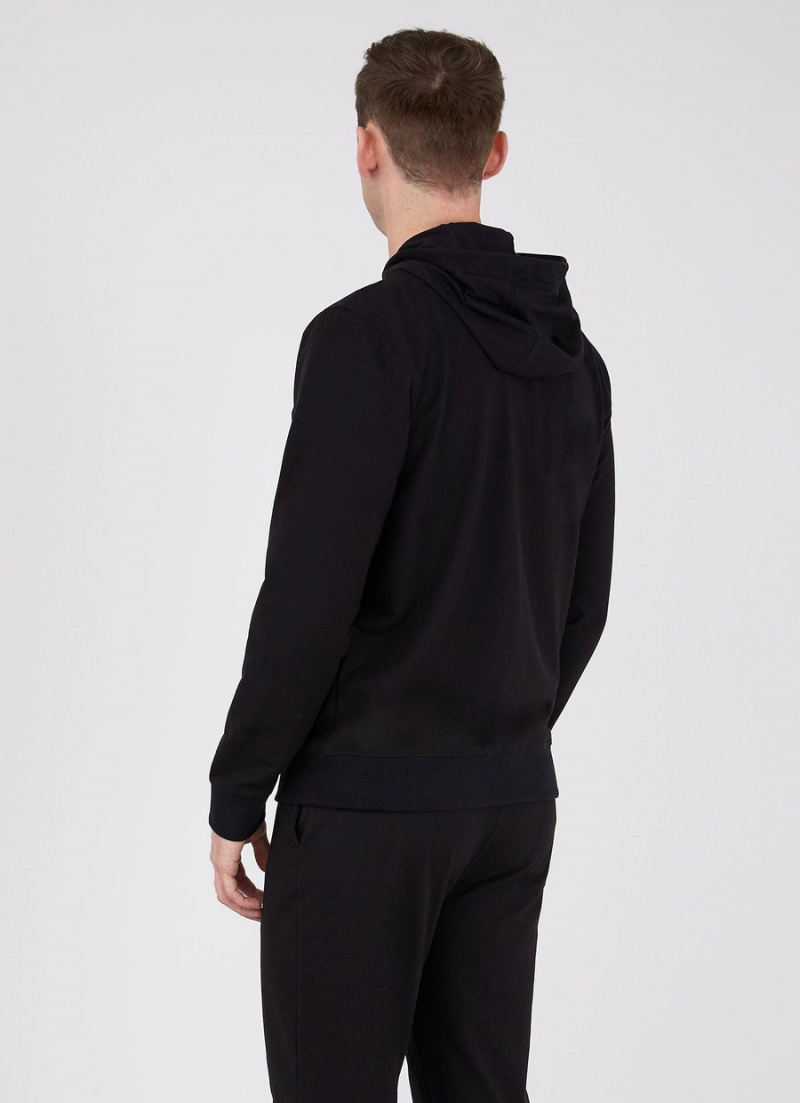 Black Sunspel DriRelease Active Hoody | 04965-UEIA | USA