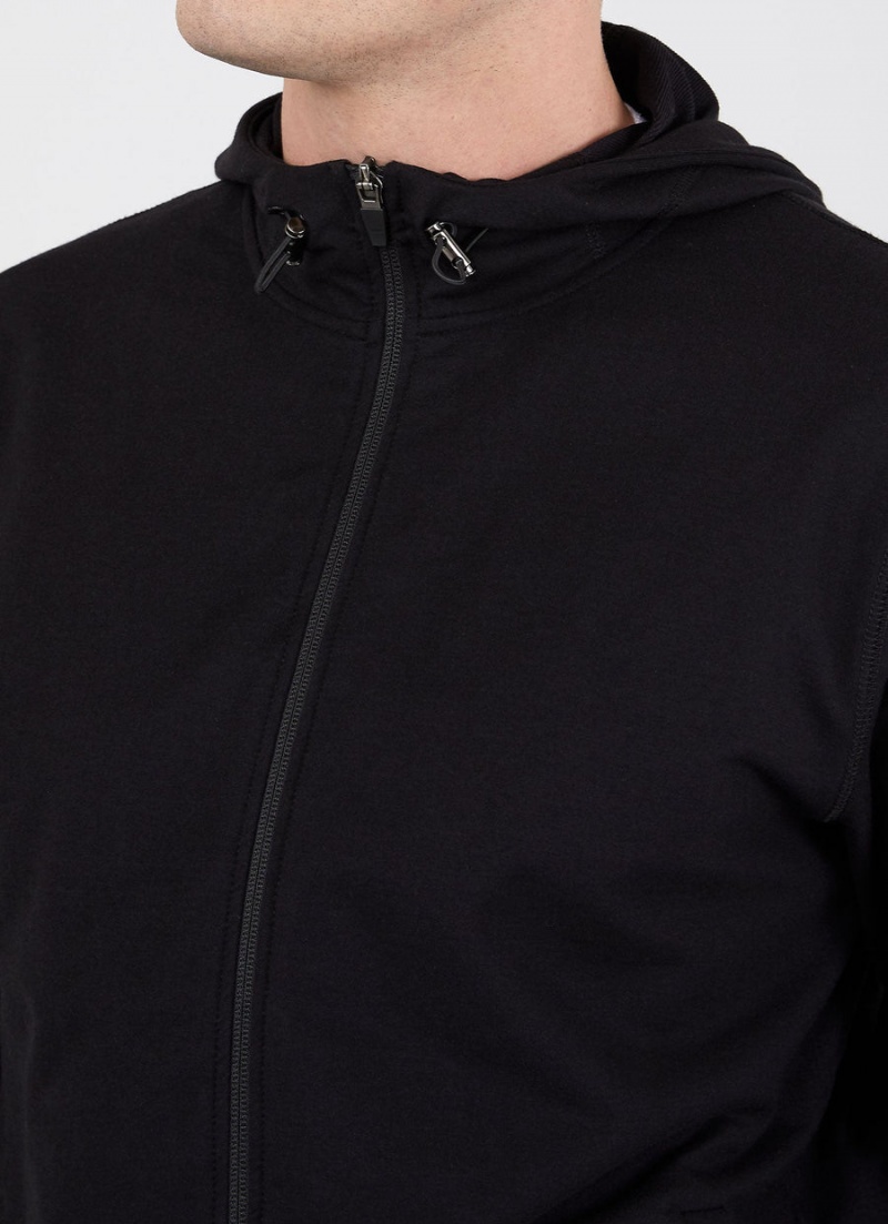 Black Sunspel DriRelease Active Hoody | 04965-UEIA | USA